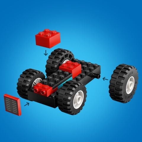 LEGO® City Römorklu Kırmızı Çiftlik Traktörü ve Koyun Çocuk Oyun Seti 60461