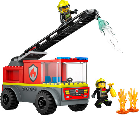 LEGO® City Merdivenli İtfaiye Kamyonu Çocuklar için Araç Hediyesi 60463
