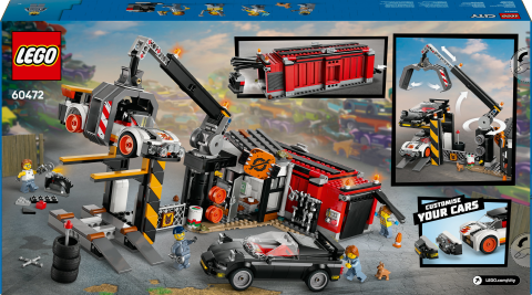 LEGO® City Hurdalık ve Arabalar, 7 Yaş ve Üzeri İçin Hurdalık İşçisi Oyuncağı 60472