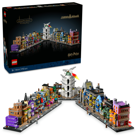 LEGO® Harry Potter™ Diagon Yolu Büyücü Mağazaları, Yetişkinler için Büyücü Seti 76444