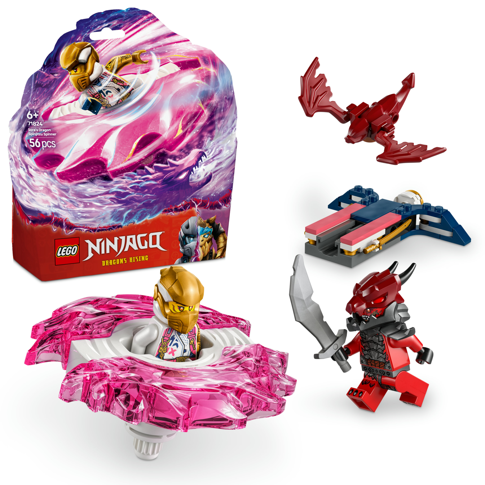 LEGO® NINJAGO® Sora’nın Ejderha Spinjitzu Topacı Aksiyon Oyuncağı Seti 71824