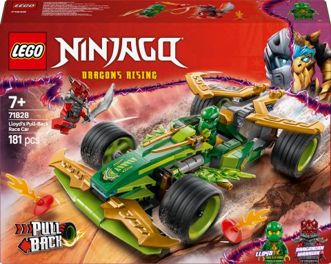 LEGO® NINJAGO® Lloyd’un Çek-Bırak Yarış Arabası Oyuncak Seti 71828