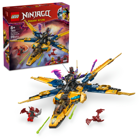 LEGO® NINJAGO® Ras ve Arin'in Süper Fırtına Jeti Oyuncağı 71833