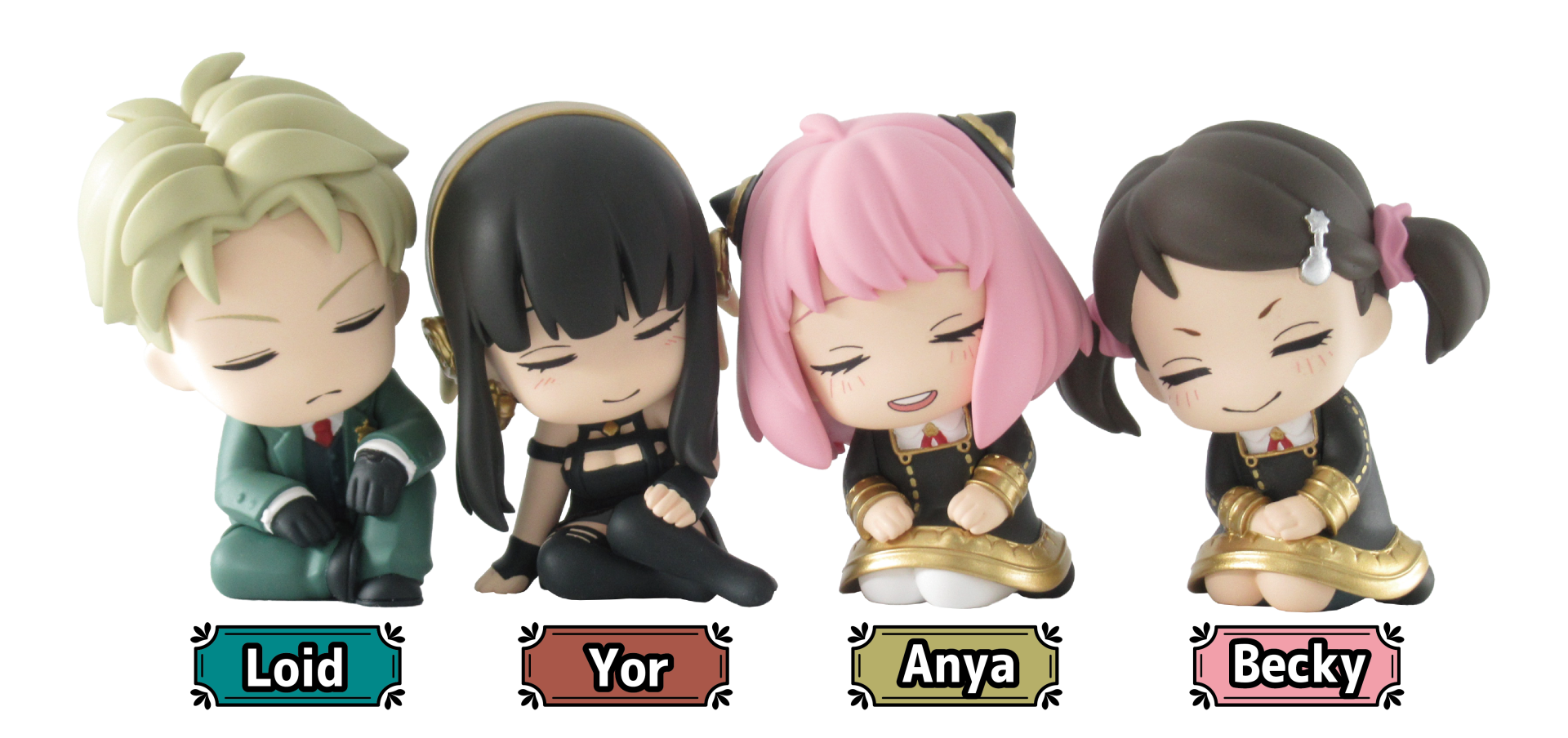 Twinchees Spy x Family Figürleri Uyuyan Minikler