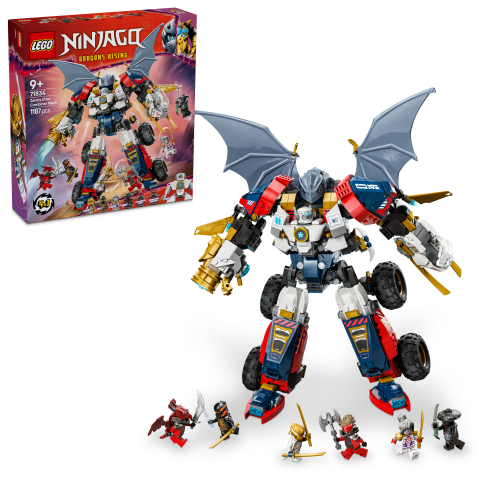 LEGO® NINJAGO® Zane’in Ultra Kombo Mech’i 4’ü 1 Arada Oyuncak Yapım Seti 71834