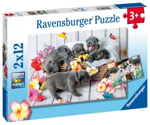 2x12 Parça Puzzle Yavru Köpekler