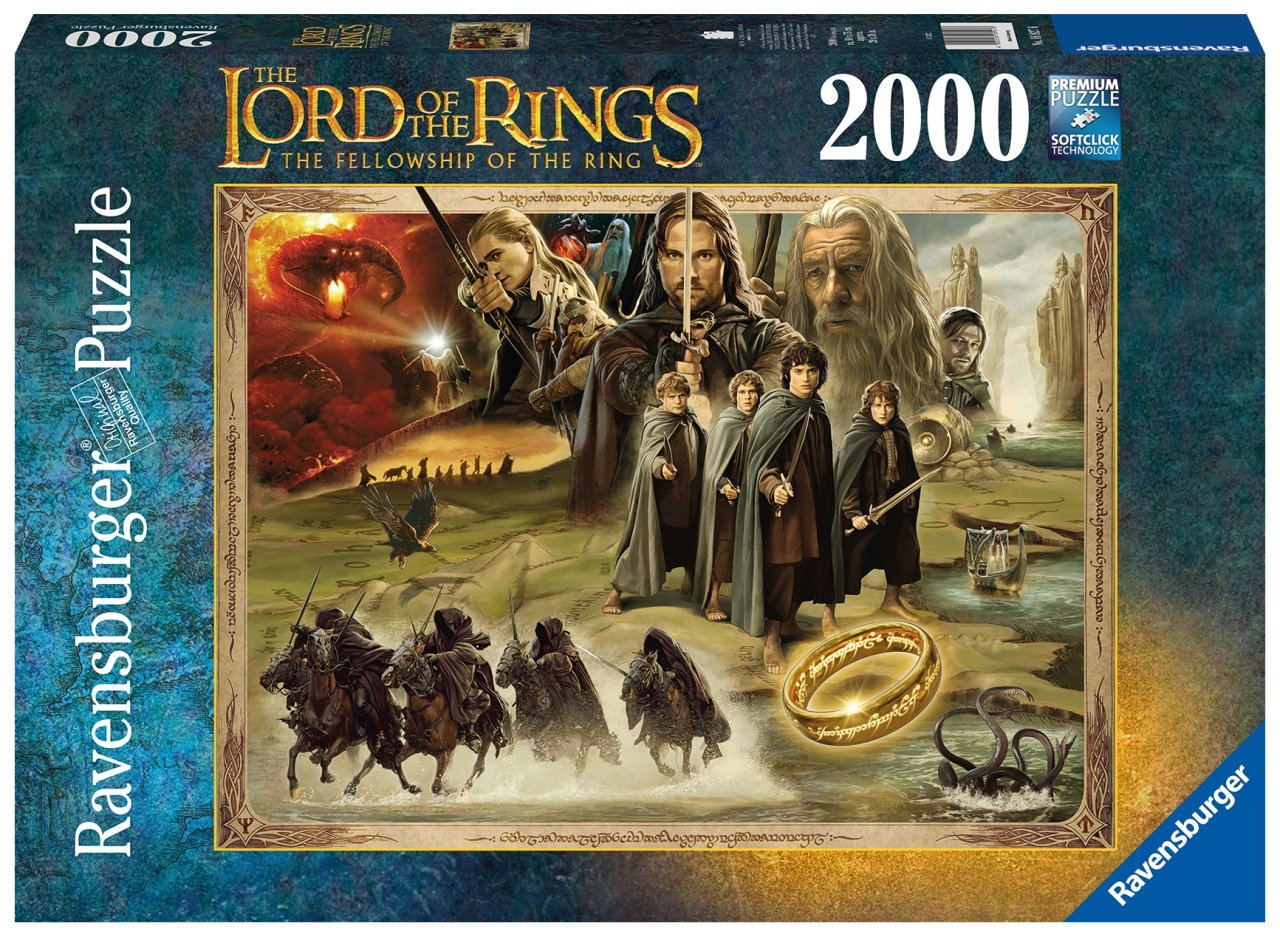 Ravensburger 2000 Parçalı Puzzle Lords of The Rings Yüzük Kardeşliği
