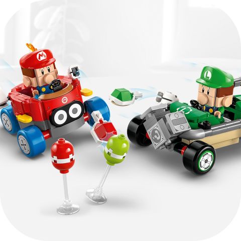 LEGO® Super Mario™: Mario Kart™ – Baby Mario ile Baby Luigi Oyuncağı 72034