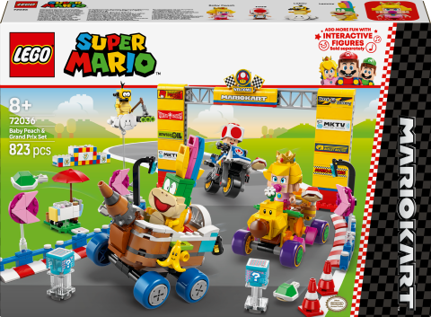 LEGO® Super Mario™: Mario Kart™ – Baby Peach ve Grand Prix Seti Yarış Oyuncağı 72036