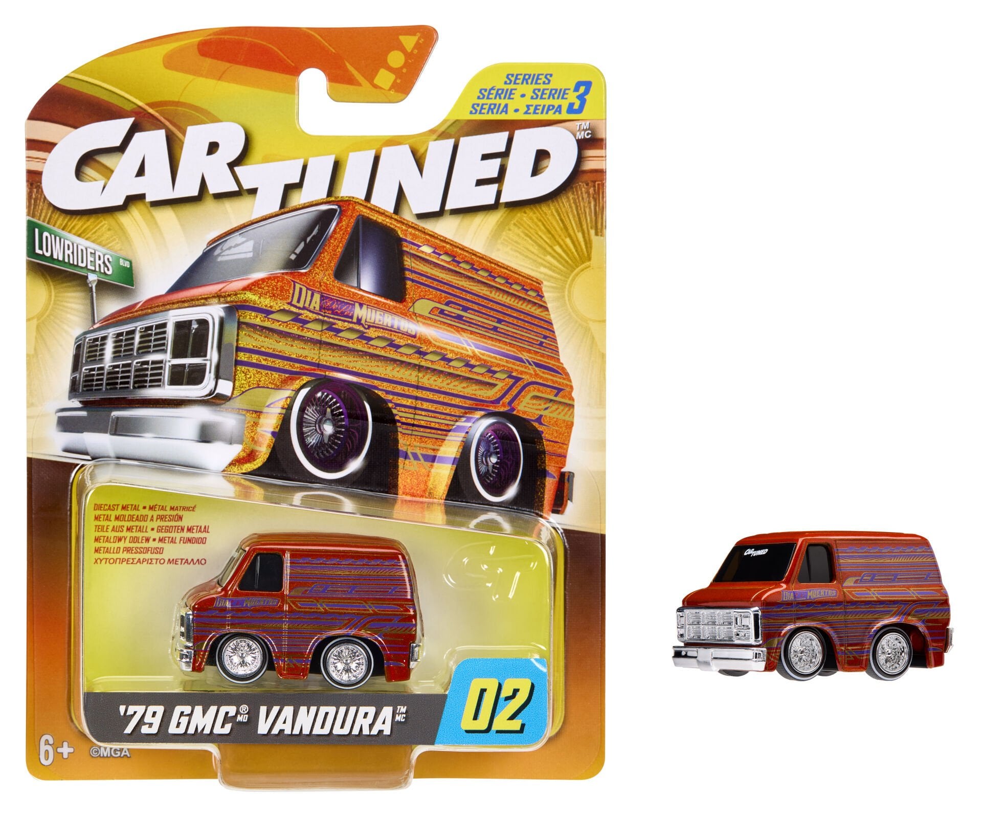 CarTuned S3 1979 GMC Vandura - Turuncu & Desenli Lowrider Araba