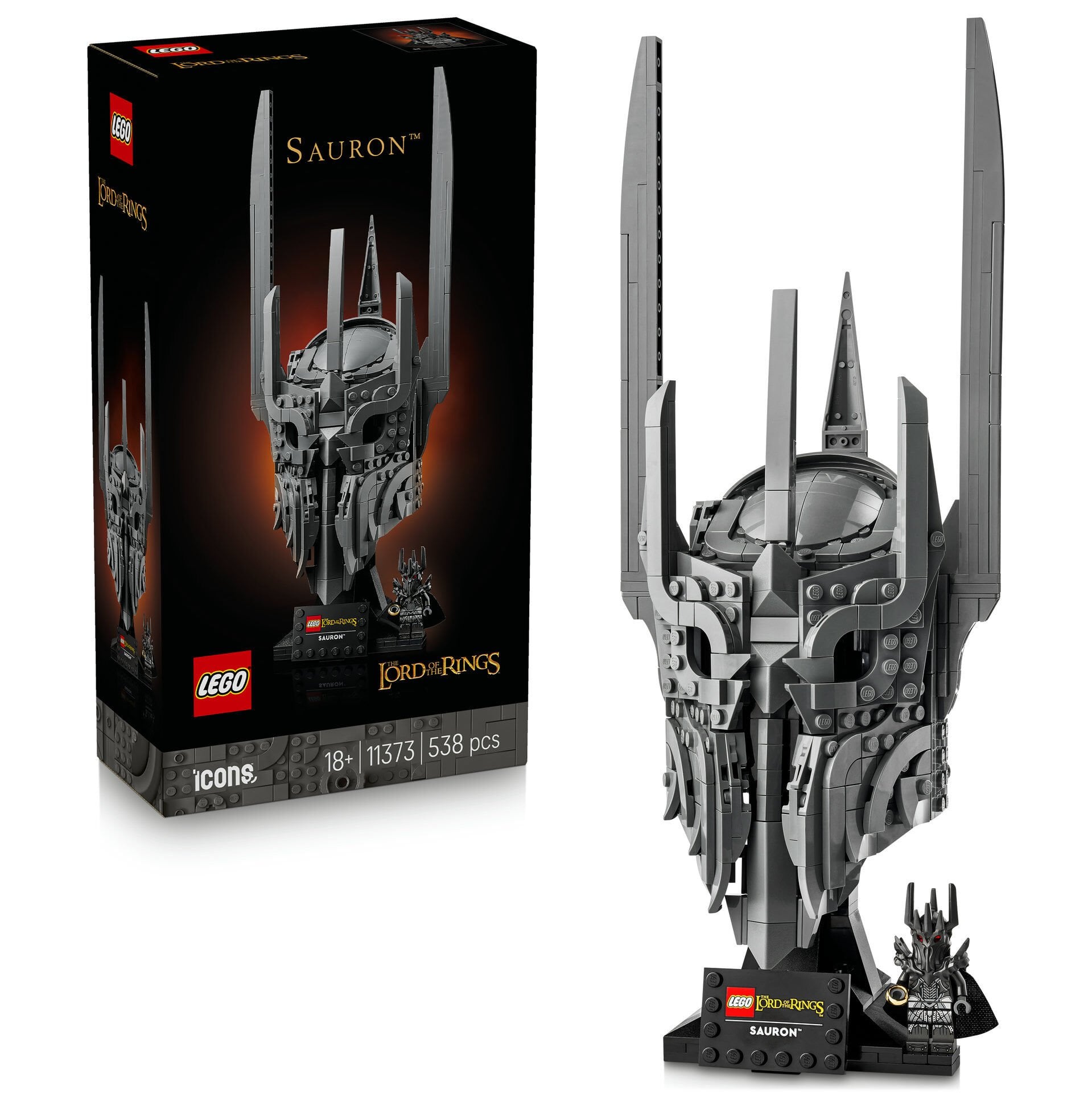 LEGO® Icons Yüzüklerin Efendisi: Sauron'un Miğferi 11373