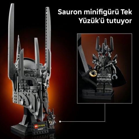 LEGO® Icons Yüzüklerin Efendisi: Sauron'un Miğferi 11373