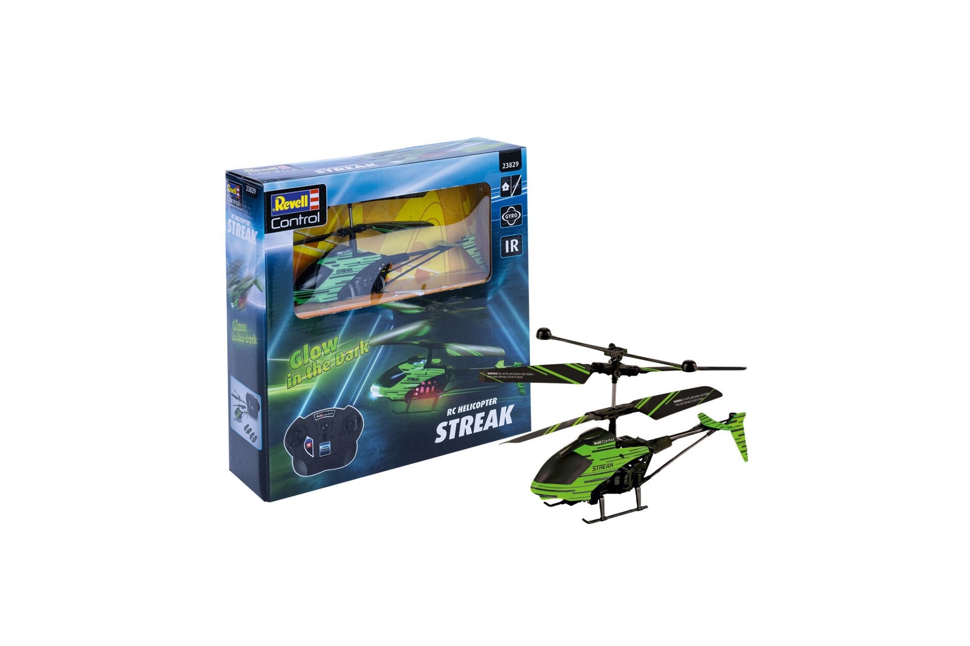 RC Karanlıkta Parlayan Helikopter Streak