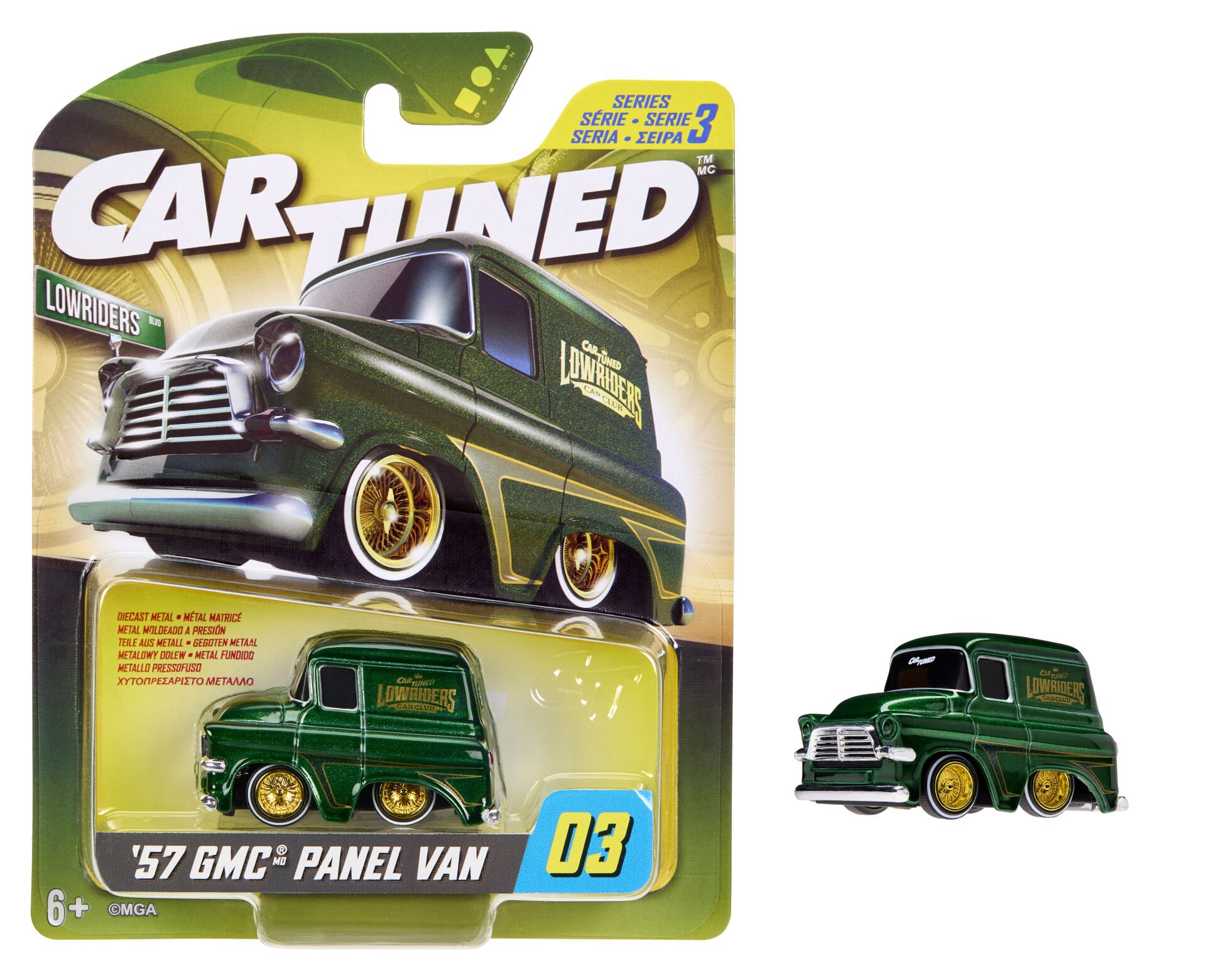 CarTuned S3 1957 GMV Panel Van - Yeşil Lowrider Araba