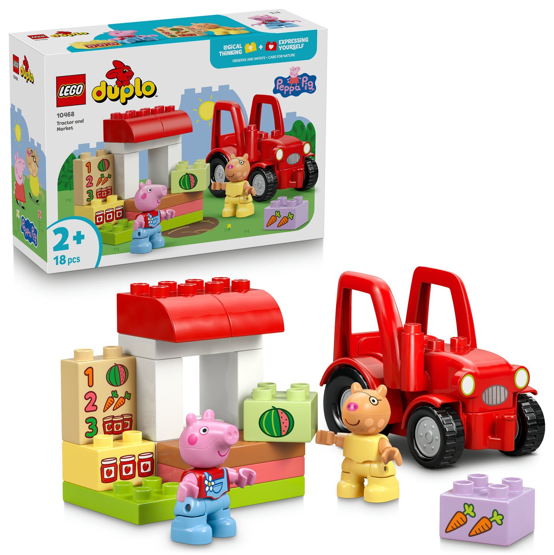 LEGO® DUPLO® Peppa Pig Traktör ve Pazar 10468