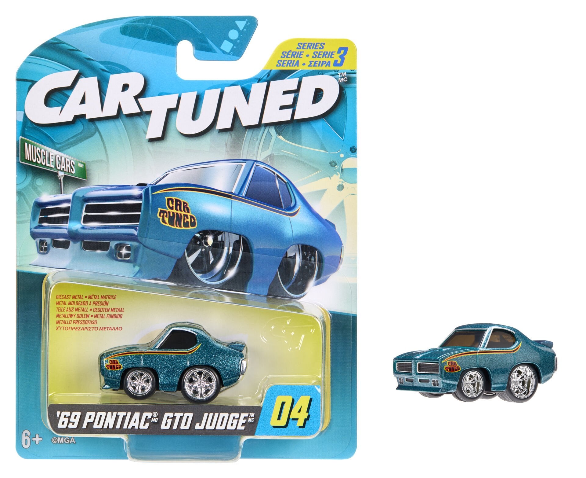 CarTuned S3 1969 Pontiac GTO Judge - Mavi Muscle Araba