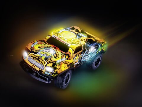 RC Araba Hayalet Sürücü (Turuncu)