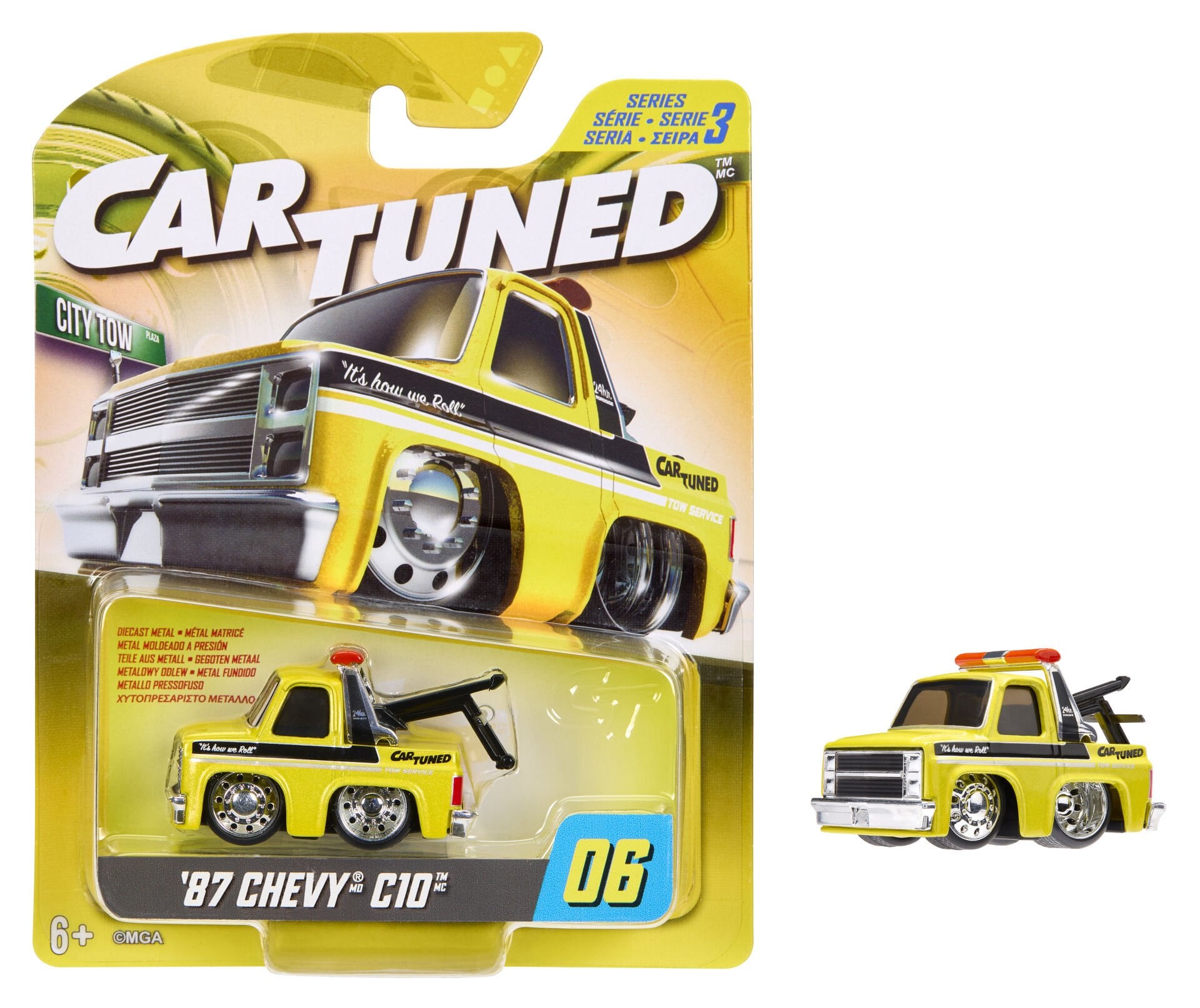 CarTuned S3 1987 Chevy C10 - Sarı Çekici Araba