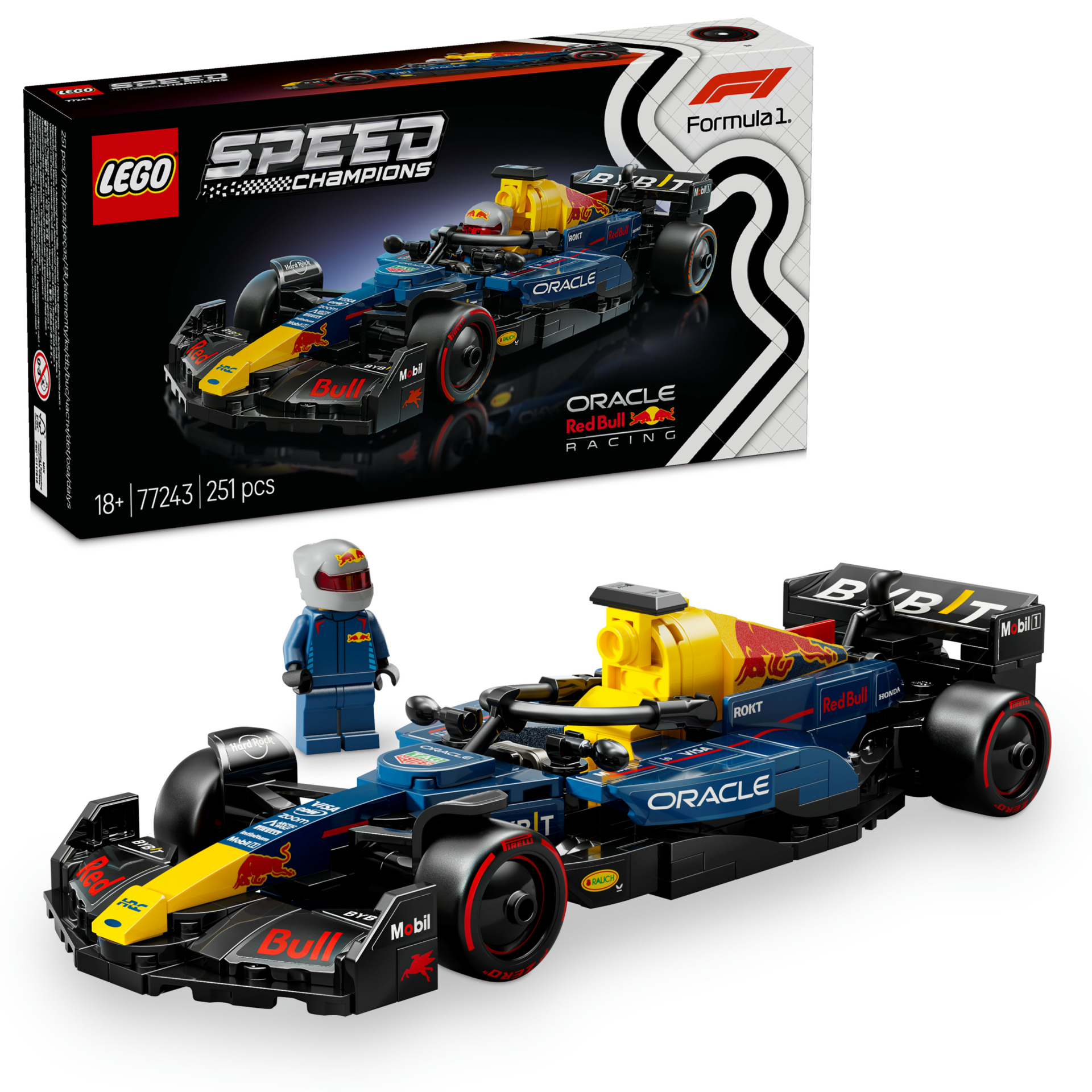 LEGO® Speed Champions Oracle Red Bull Racing RB20 F1® Yarış Arabası Araç Seti 77243