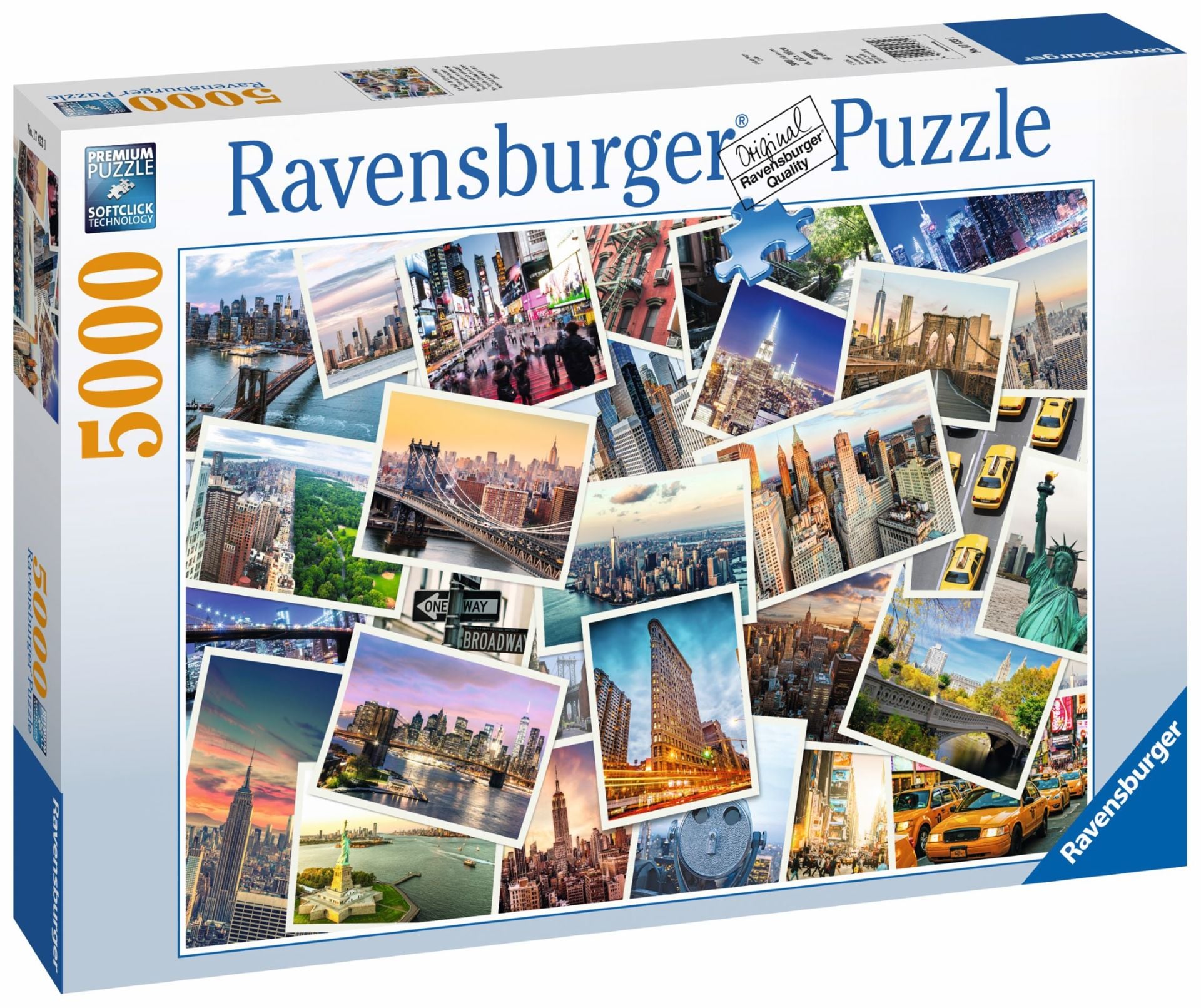 5000 Parça Puzzle New York Kartpostalları