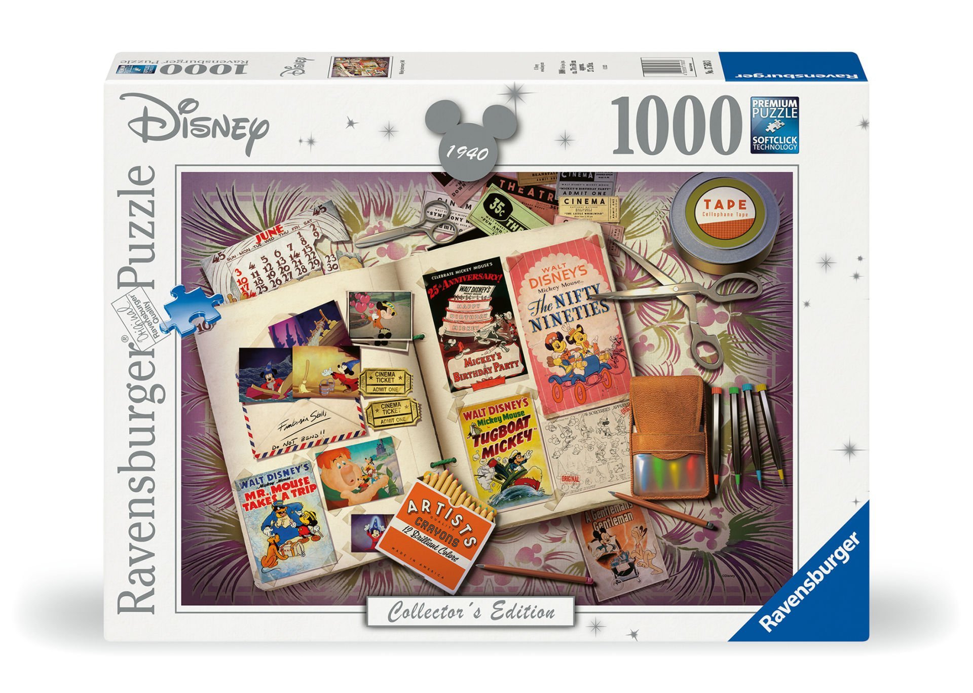 1000 Parça Puzzle Walt Disney Mickey Mouse 1940'lar