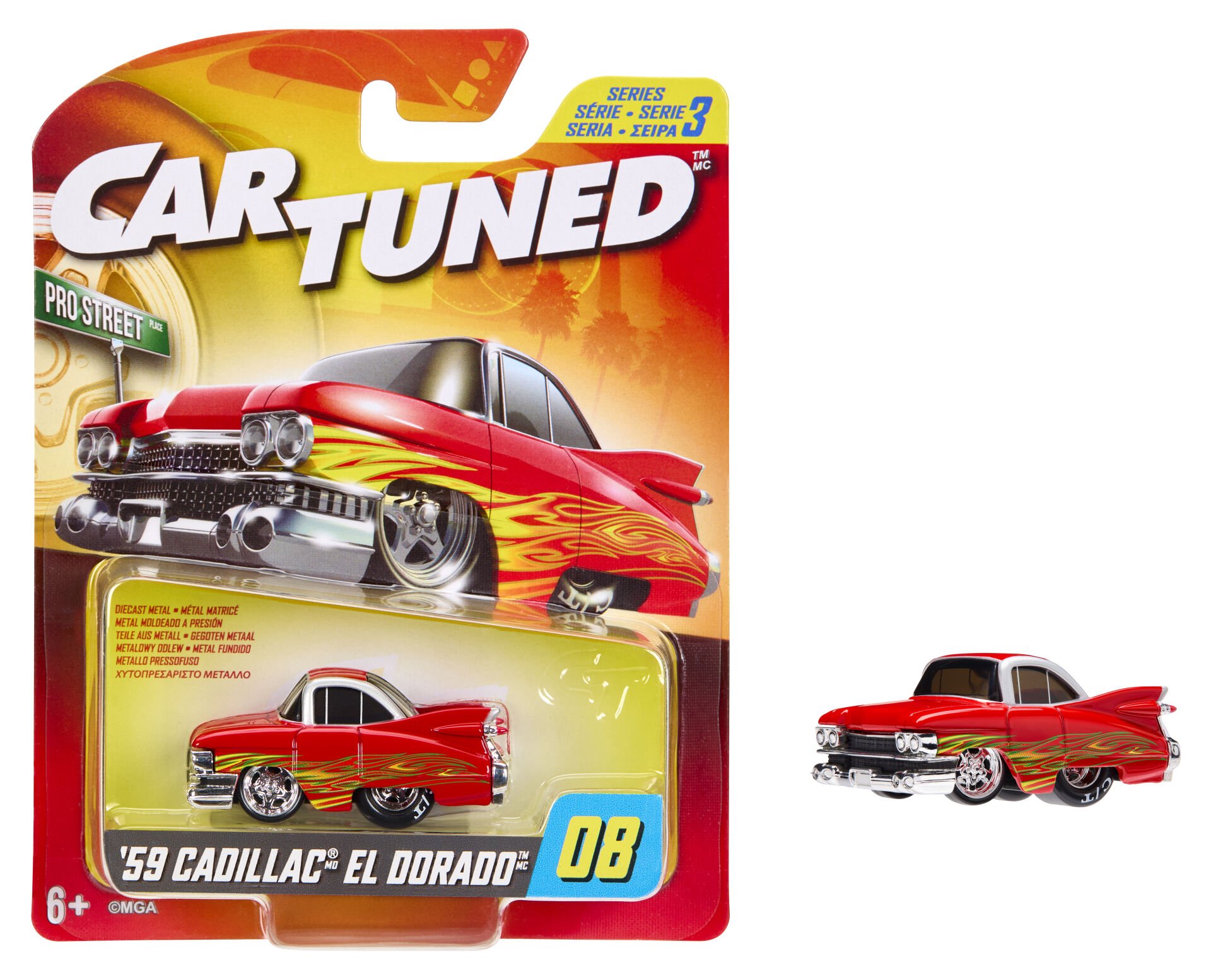 CarTuned S3 1959 Cadillac El Dorado - Kırmızı Pro Street Araba