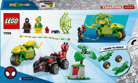 LEGO® Marvel Spidey ve İnanılmaz Arkadaşları Spin ve Electro Dinozor Aracı Takibi 11198