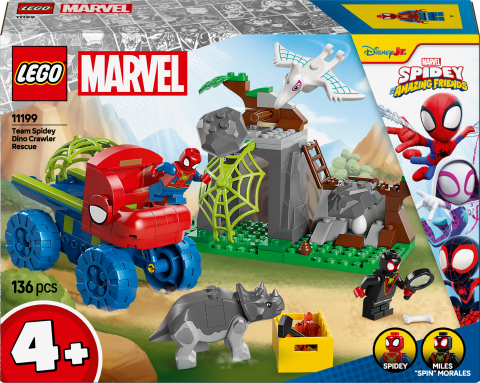 LEGO® Marvel Spidey ve İnanılmaz Arkadaşları Spidey Ekibi Dinozor Kamyonlu Kurtarma 11199
