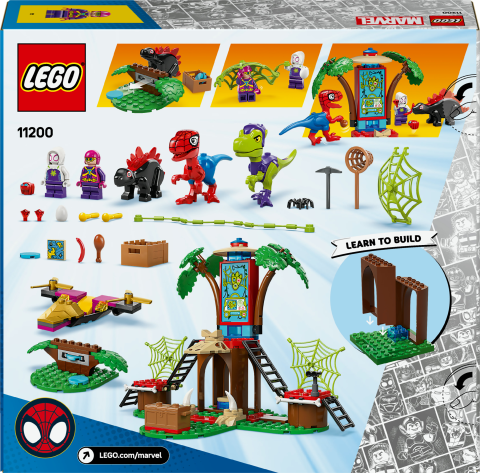LEGO® Marvel Spidey ve İnanılmaz Arkadaşları Ağaç Ev Karargahında Spidey ve Gobby'nin Raptor Savaşı 11200
