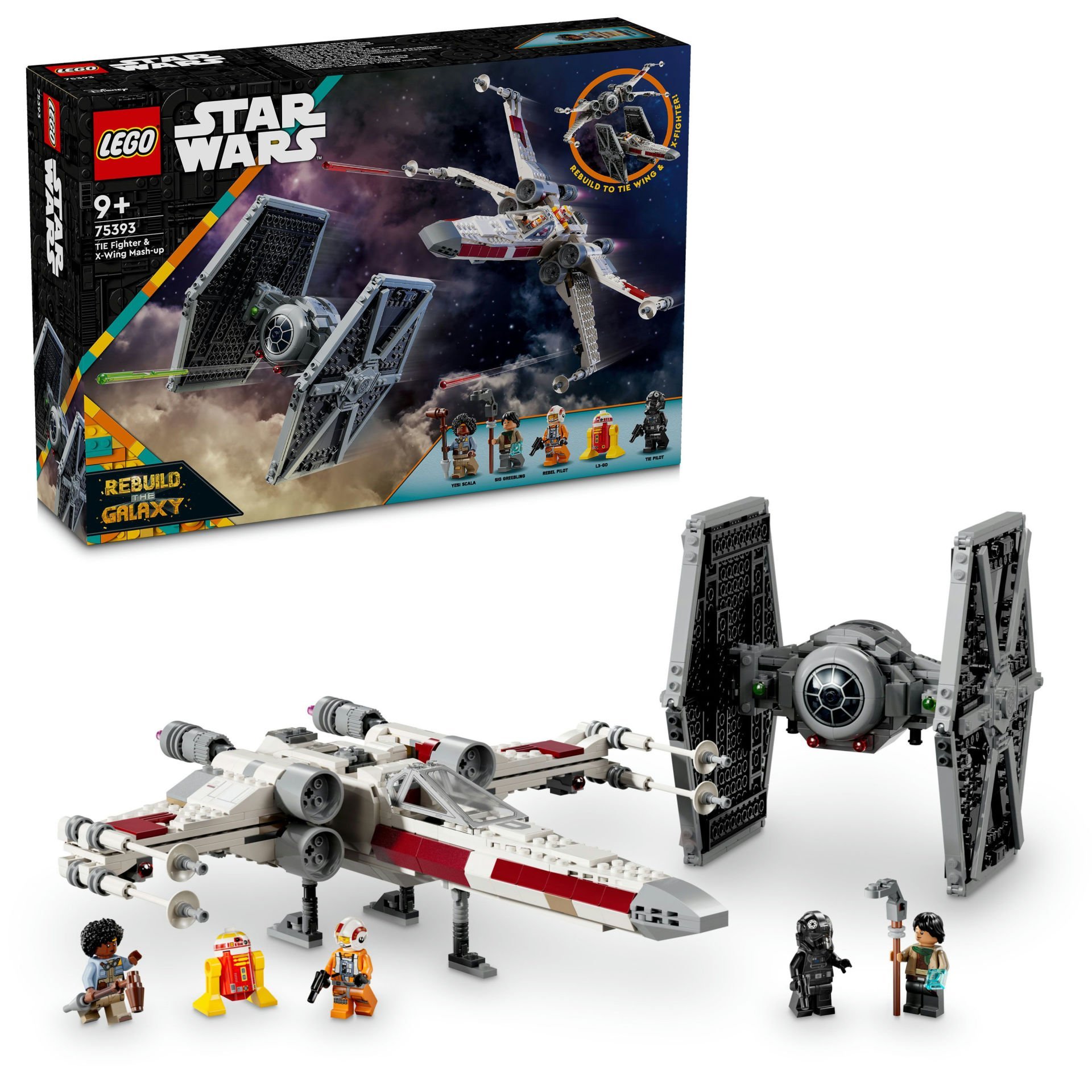 LEGO® Star Wars™ TIE Fighter ve X-Wing Birleşimi Seti 75393