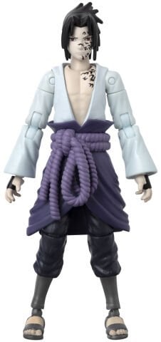 Bandai 16 cm Anime Heroes Naruto Sasuke Uchiha Figür ve Aksesuar Seti
