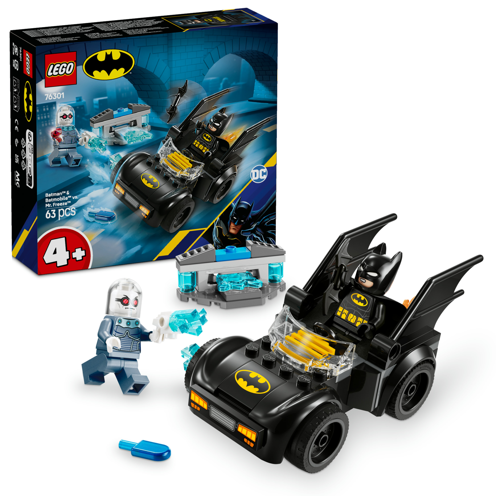 LEGO® DC Batman™: Batman ve Batmobile™, Mr. Freeze™’e Karşı Araç Oyun Seti 76301