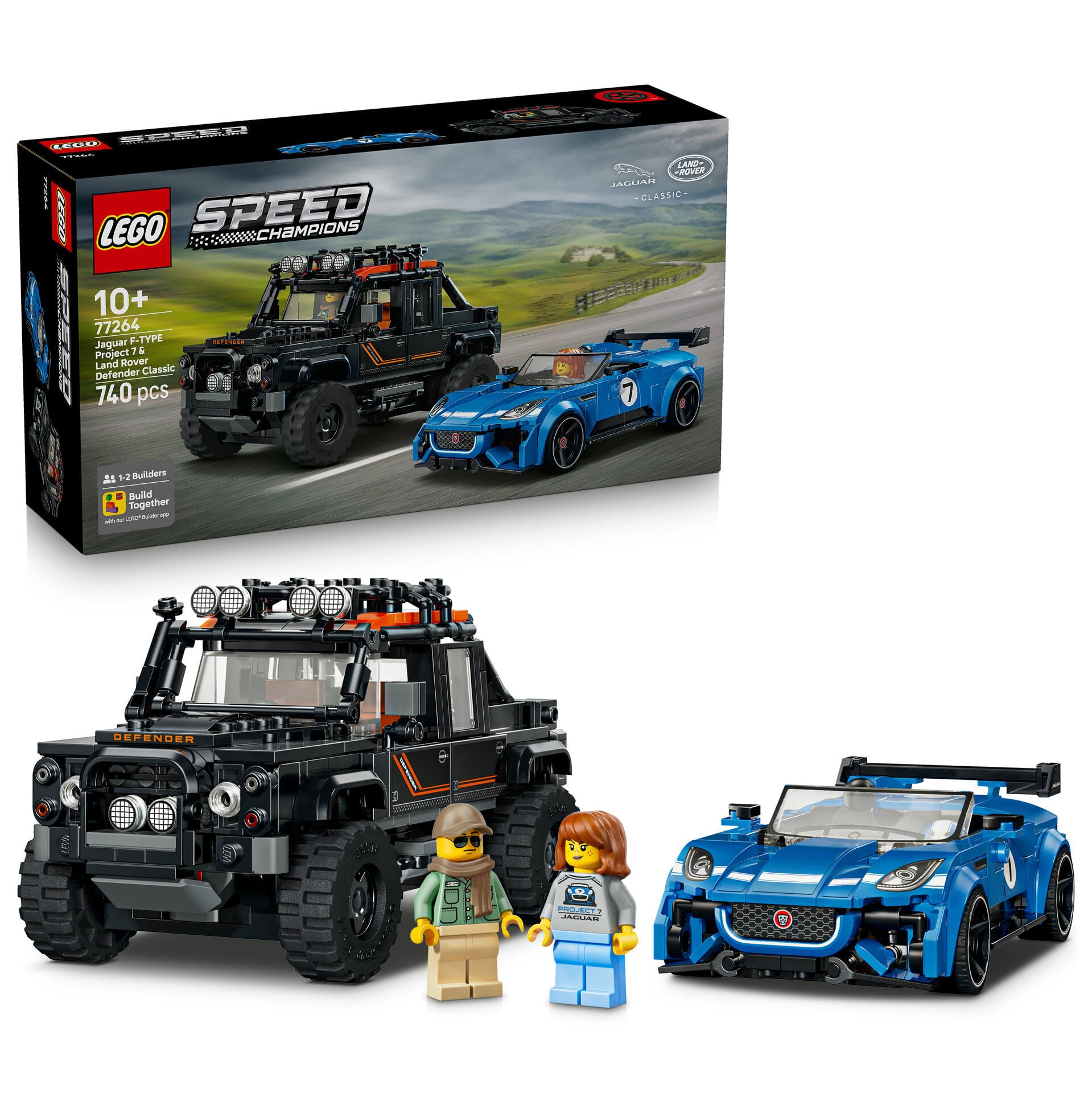 LEGO® Speed Champions Jaguar Project 7 ve Land Rover Defender 77264