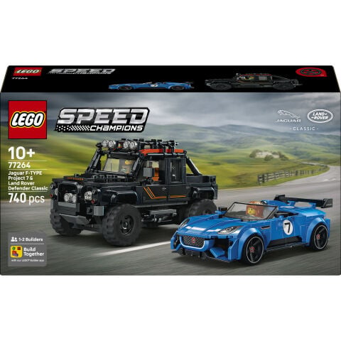 LEGO® Speed Champions Jaguar Project 7 ve Land Rover Defender 77264