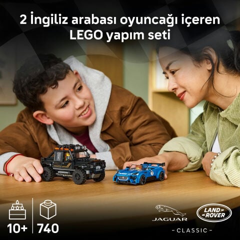 LEGO® Speed Champions Jaguar Project 7 ve Land Rover Defender 77264