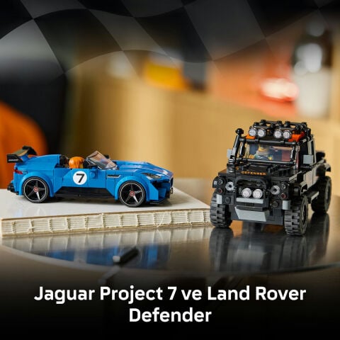 LEGO® Speed Champions Jaguar Project 7 ve Land Rover Defender 77264