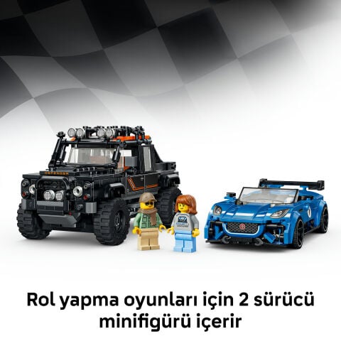 LEGO® Speed Champions Jaguar Project 7 ve Land Rover Defender 77264