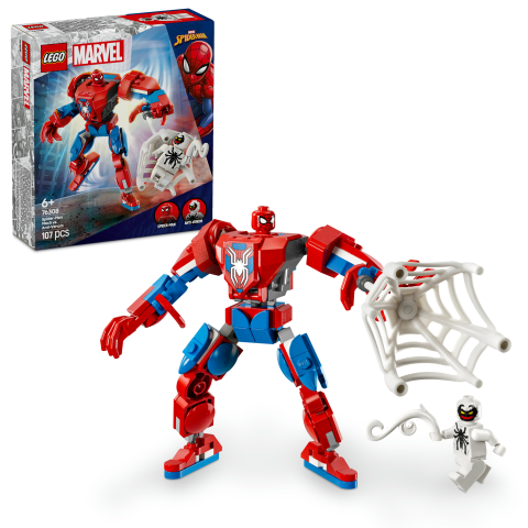 LEGO® Marvel Örümcek Adam Robotu, Anti Venom’a Karşı İnşa Edilebilen Oyuncak Figür Seti 76308