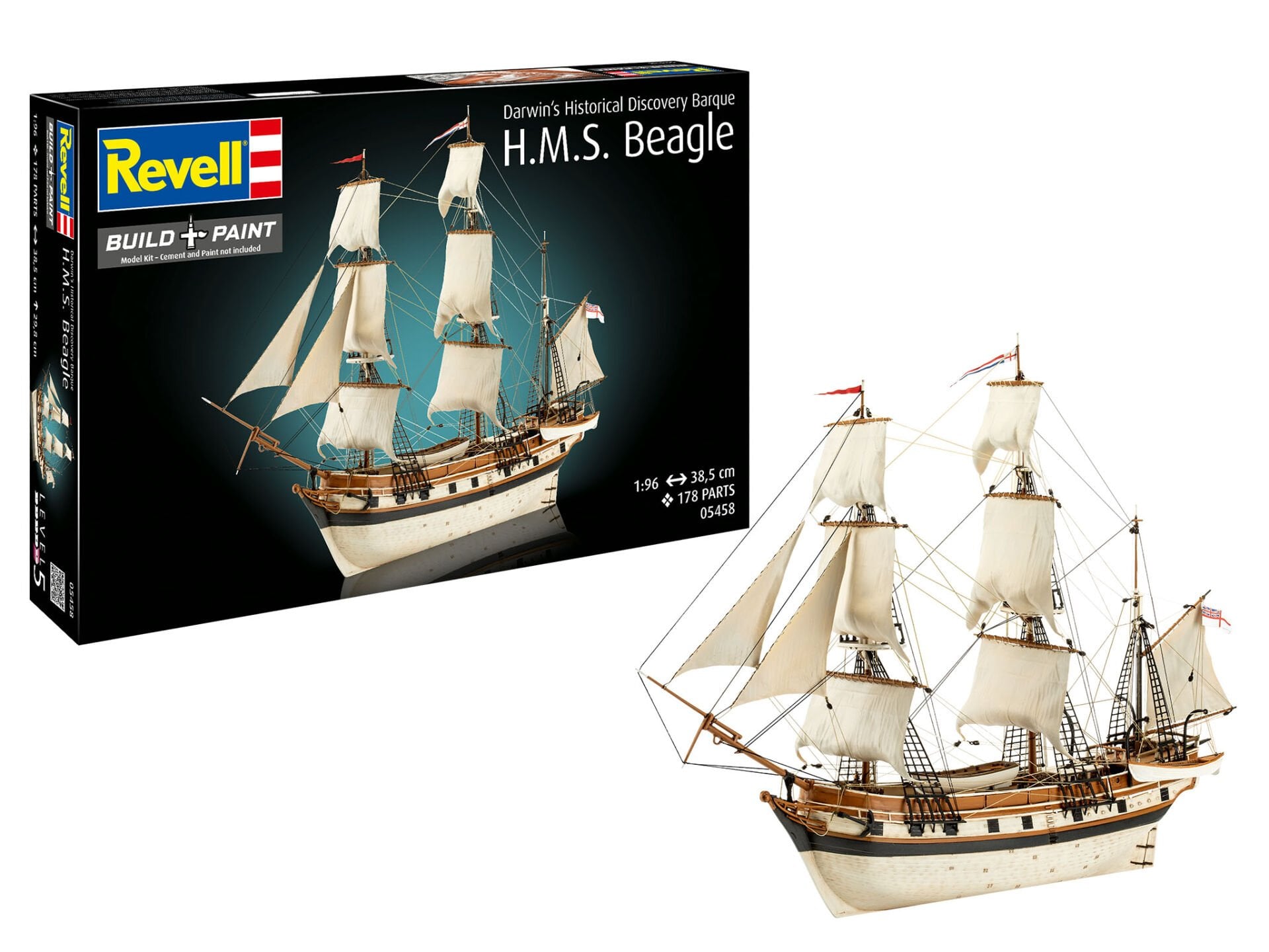 H.M.S. Beagle Darwin's Historical Discovery Barque Model Kit