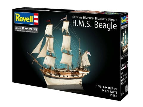 H.M.S. Beagle Darwin's Historical Discovery Barque Model Kit