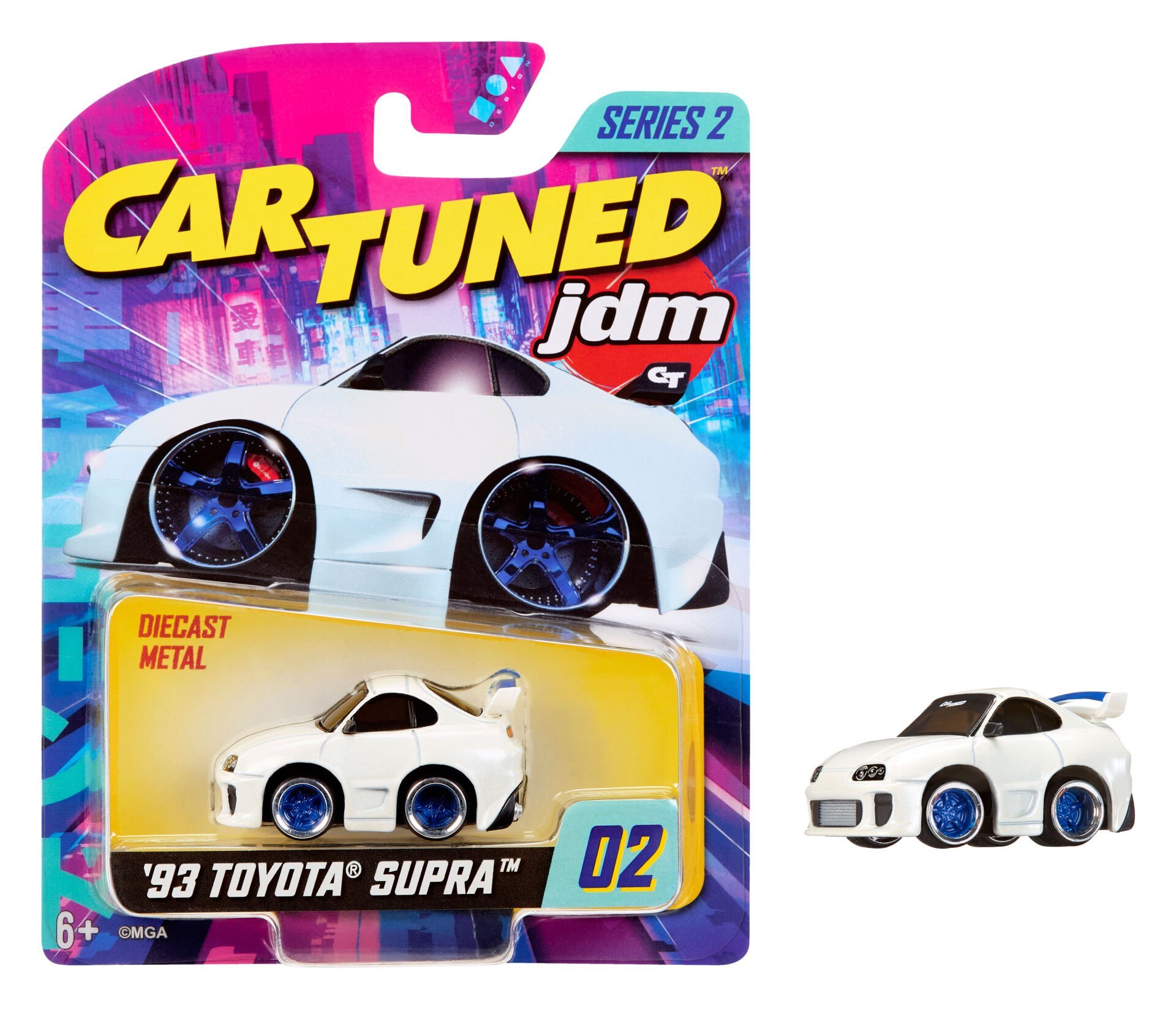 CarTuned JDM Seri 2 1993 Toyota Supra A90 - Beyaz Araba