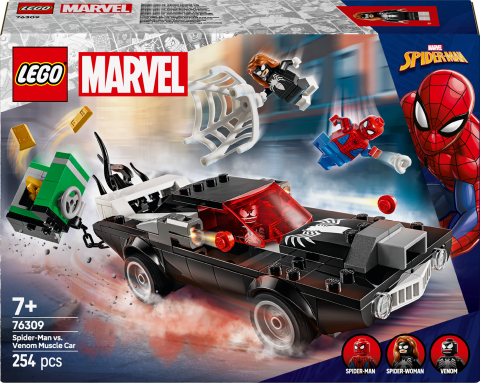 LEGO® Marvel Örümcek Adam, Venom Arabasına Karşı İnşa Edilebilen Oyuncak Araç Seti 76309