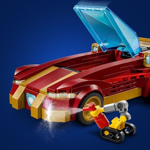 LEGO® Marvel Iron Man Arabası ile Black Panther, Red Hulk’a Karşı İnşa Edilebilen Oyun Seti 76310