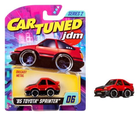 CarTuned JDM Seri 2 1985-87 Sprinter Trueno GT-Apex AE86 - Siyah Kırmızı Araba