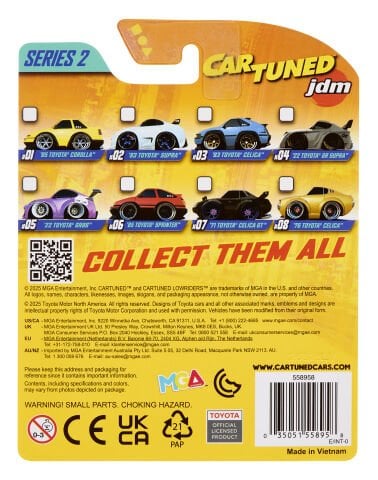 CarTuned JDM Seri 2 1985-87 Sprinter Trueno GT-Apex AE86 - Siyah Kırmızı Araba