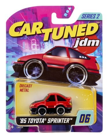 CarTuned JDM Seri 2 1985-87 Sprinter Trueno GT-Apex AE86 - Siyah Kırmızı Araba
