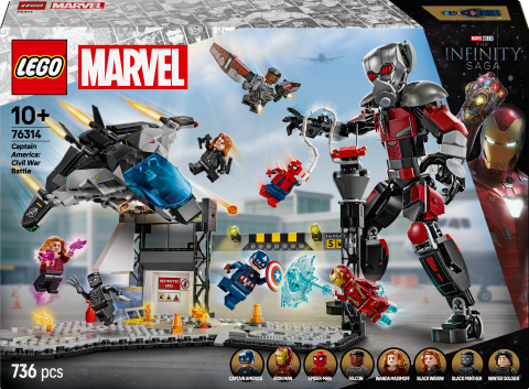 LEGO® Marvel Kaptan Amerika: Kahramanların Savaşı Aksiyon Savaşı İnşa Edilebilen Oyun Seti 76314