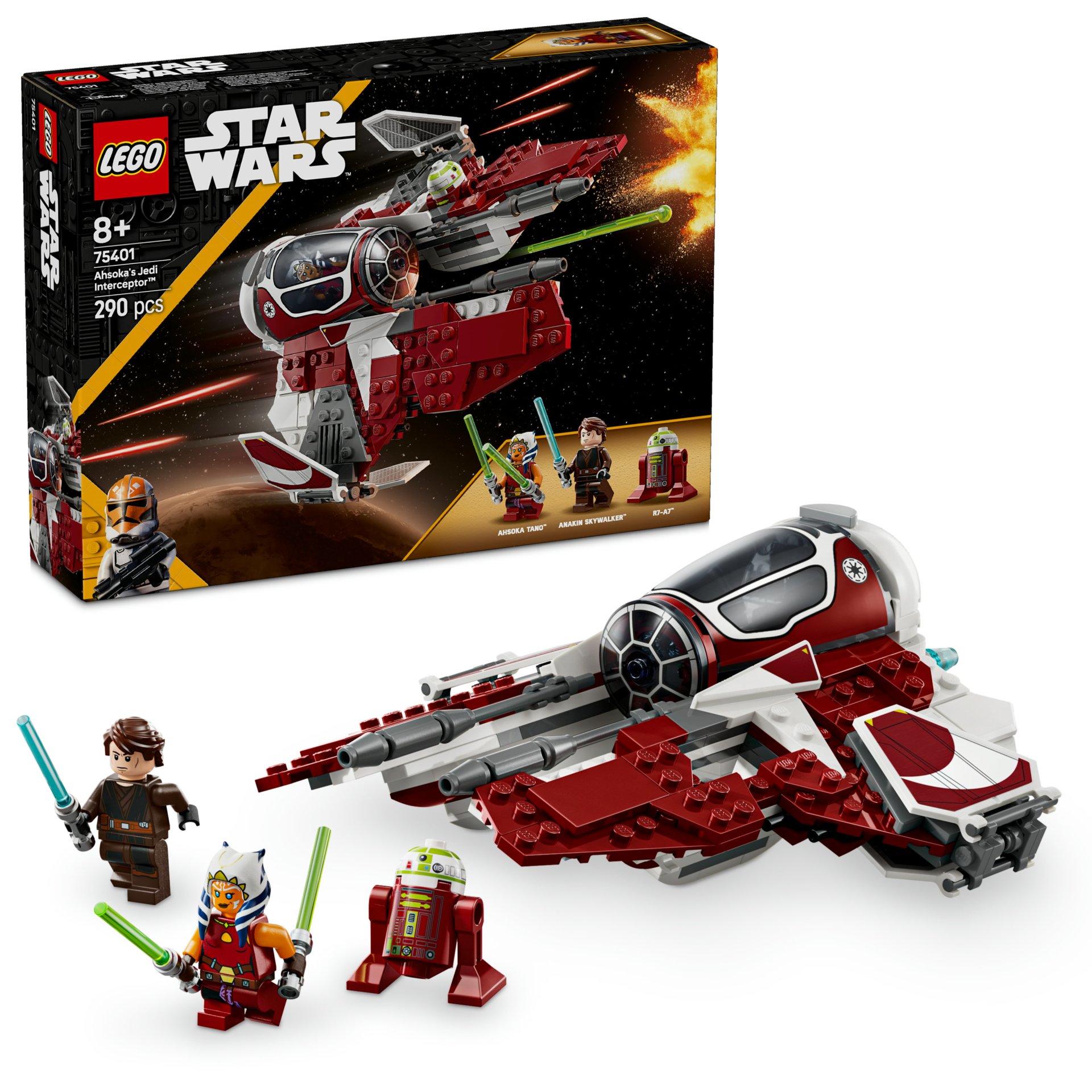 LEGO® Star Wars™ Ahsoka’nın Jedi Interceptor™’ı Starfighter Yapım Oyuncağı 75401