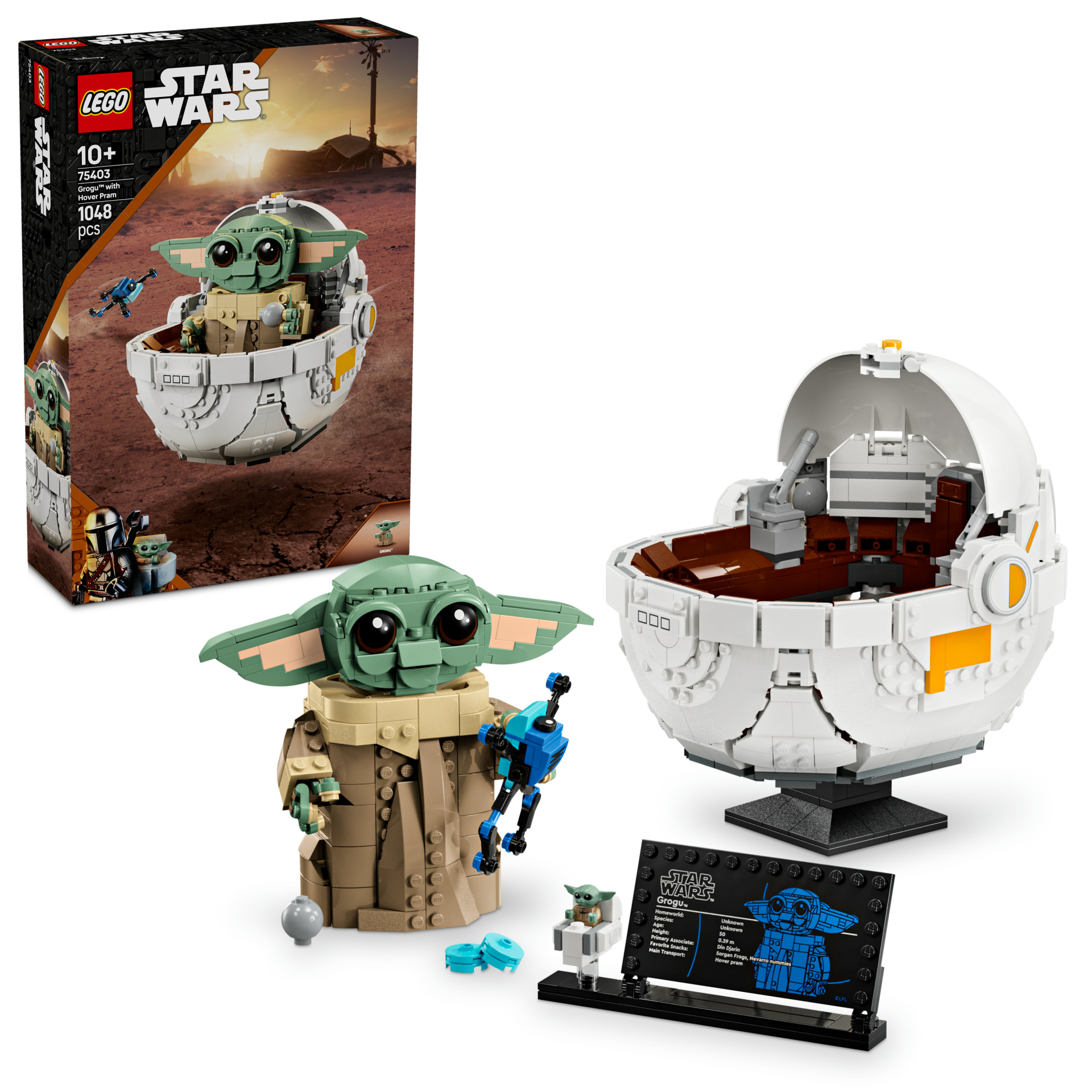 LEGO® Star Wars: The Mandalorian™ Uçan Bebek Arabalı Grogu™ İnşa Edilebilen Figürü 75403