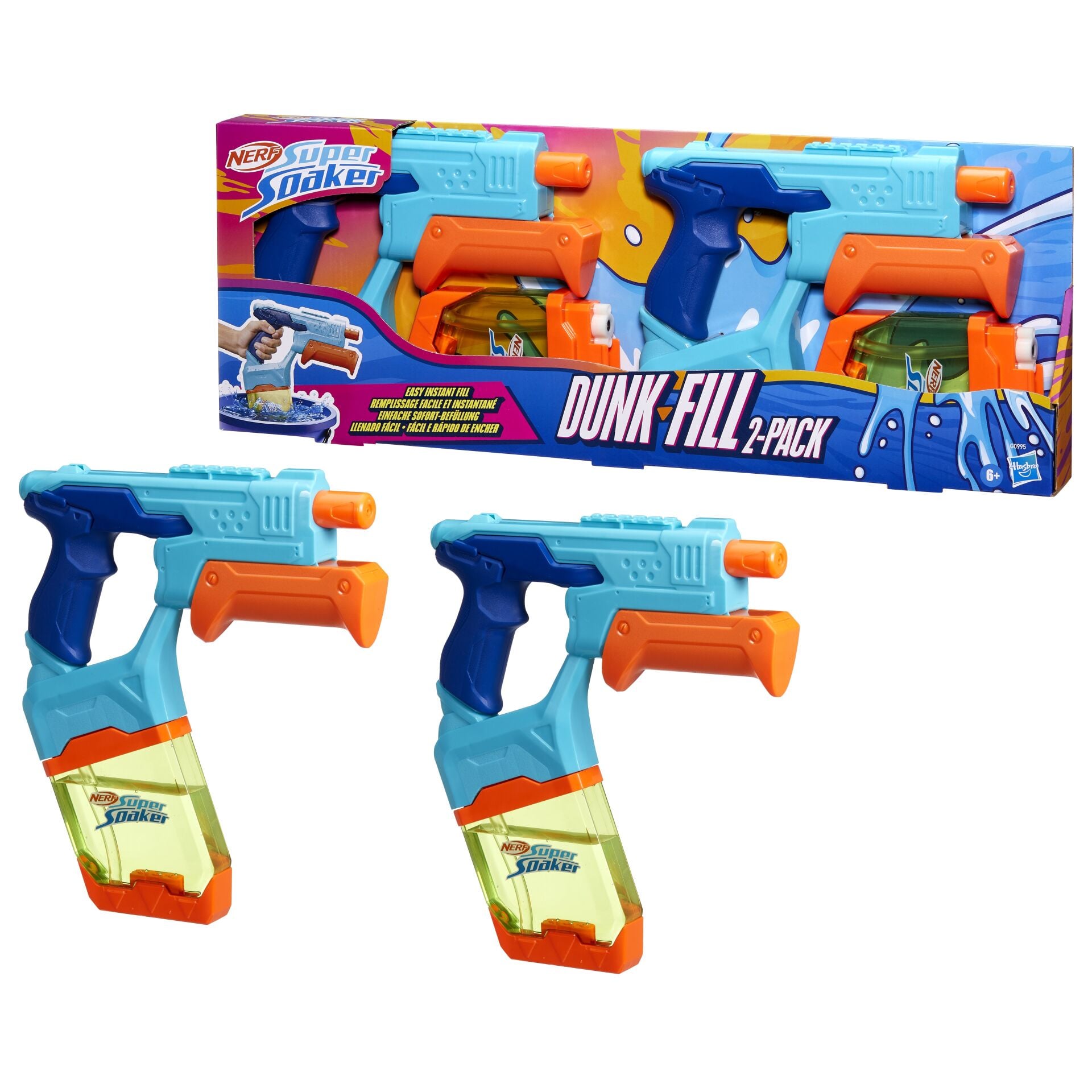 Nerf Super Soaker Dunk-Fill Su Tabancası 2'li Paketi
